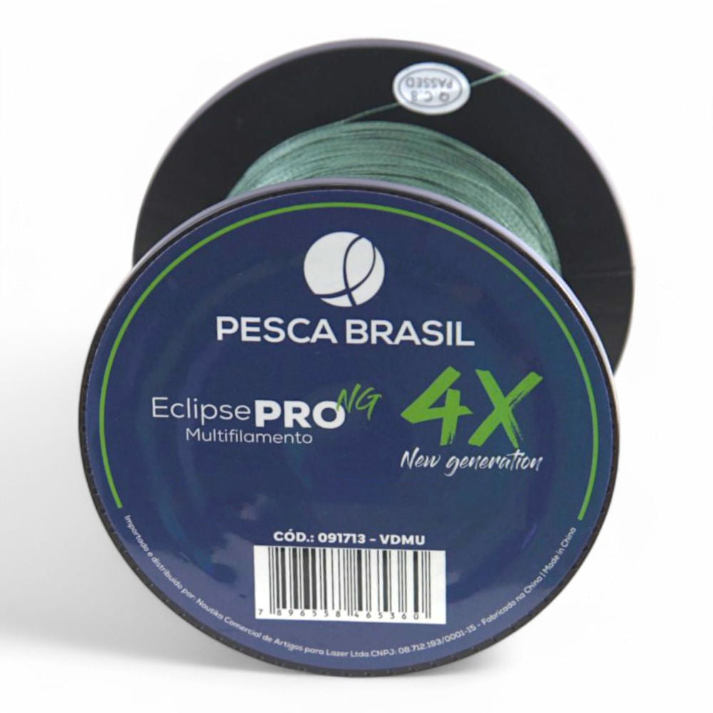 Linha de Pesca 500m Multi Eclipse Pro 4X NG Pesca Brasil 0,45mm Multifilamento