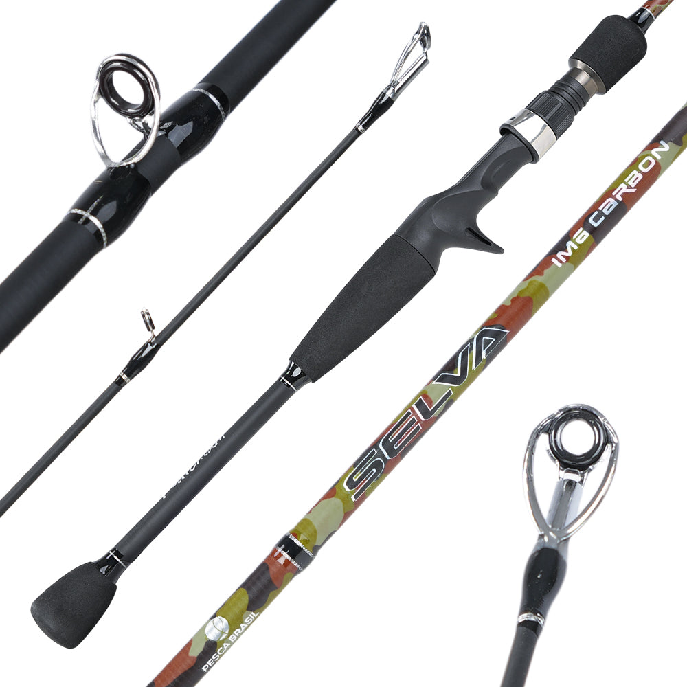 Vara de Pesca para Carretilha Selva NG em Carbono IM6 Pesca Brasil