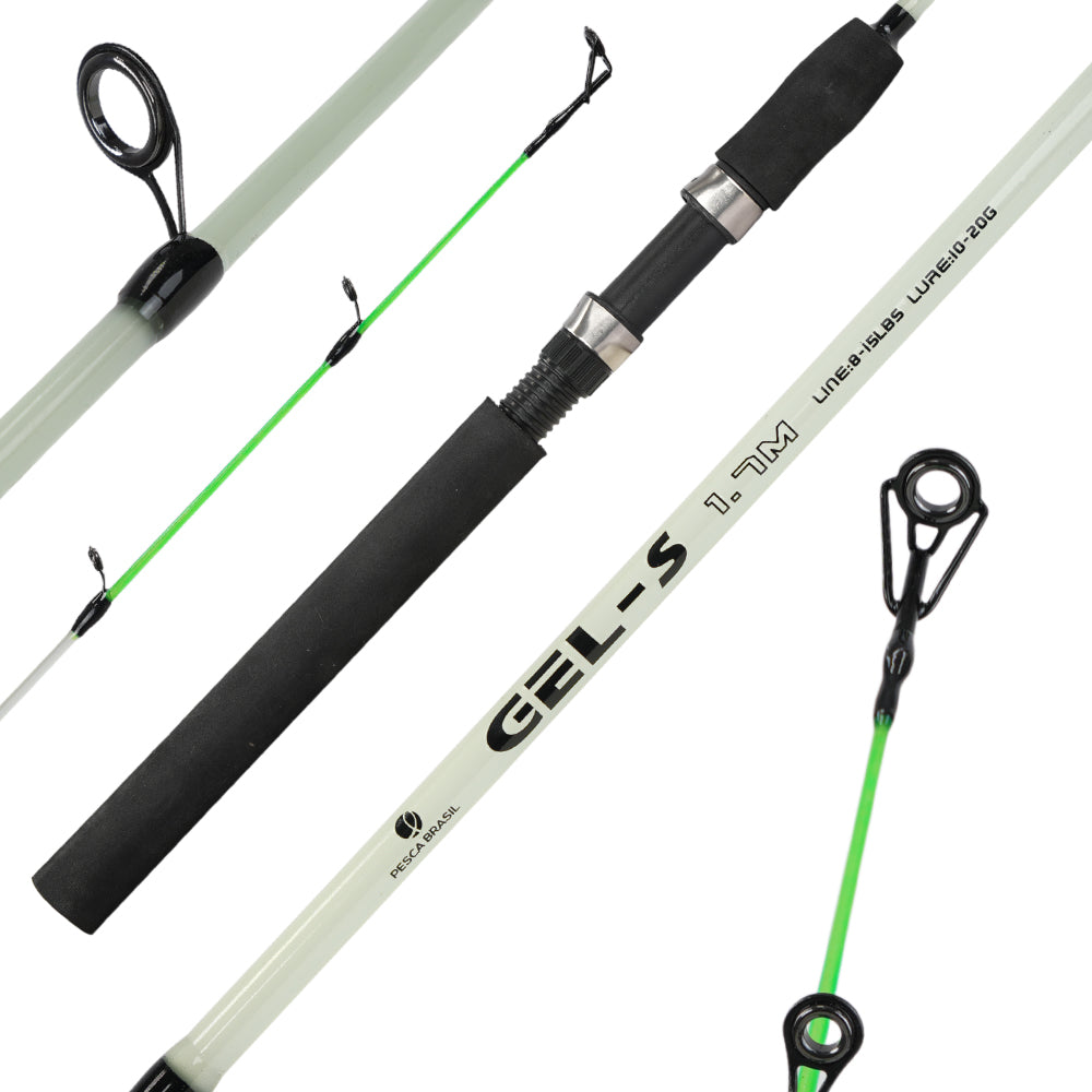 Vara de Pesca para Molinete Maxforce Gel NG Inteiriça 8–15lbs em Fibra de Vidro Pesca Brasil