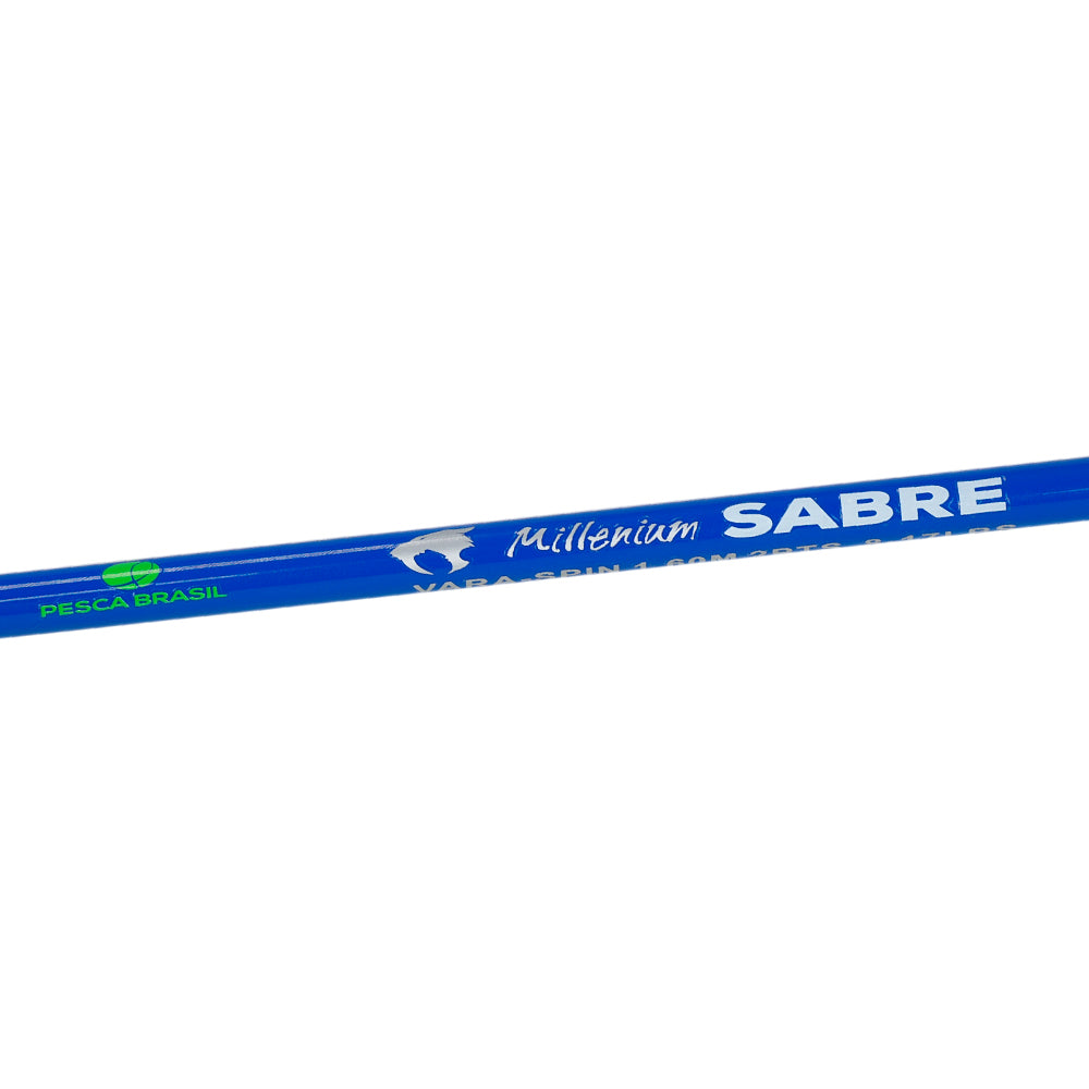 Vara para Molinete Sabre SBM1802 Pesca Brasil 1,80m 2 Partes 20 lb