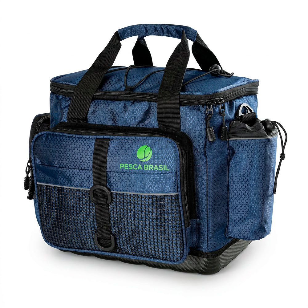 Bolsa Grande Pro Team NG Pesca Brasil com 4 Estojos