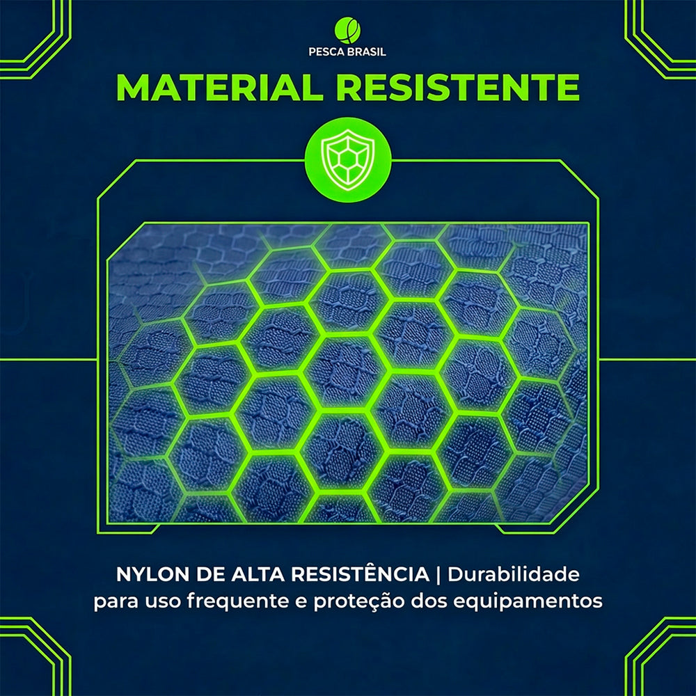 Mochila Pro Team NG Pesca Brasil com 4 Estojos Organizadores