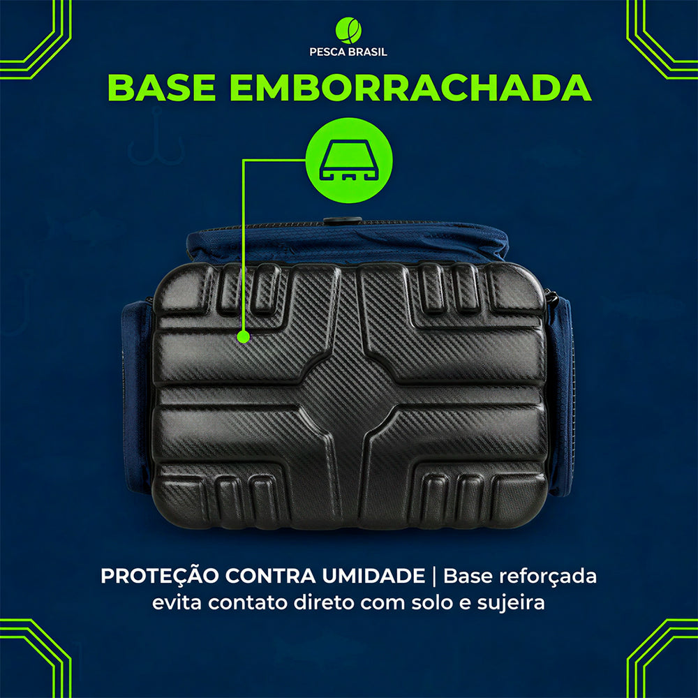 Bolsa Média Pro Team NG Pesca Brasil Nylon com 4 Estojos