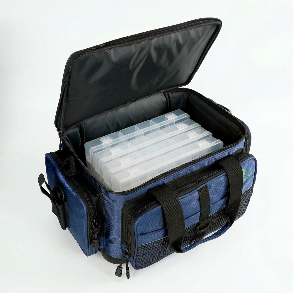 Bolsa Média Pro Team NG Pesca Brasil Nylon com 4 Estojos