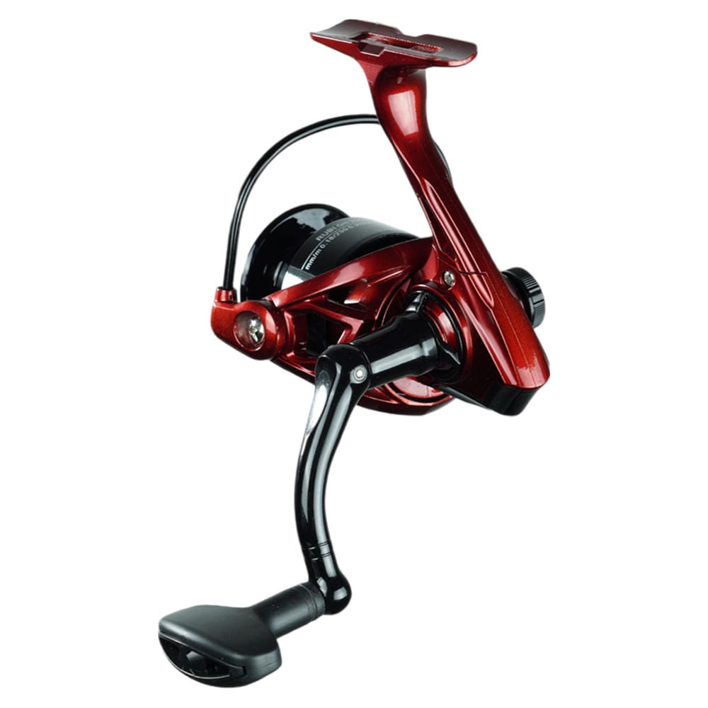 Molinete com 3 rolamentos em aço e carretel em grafite RUBI 2000 – Pesca Brasil