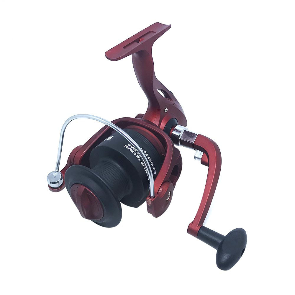 Molinete com 3 rolamentos em aço e carretel em grafite RUBI 6000 – Pesca Brasil