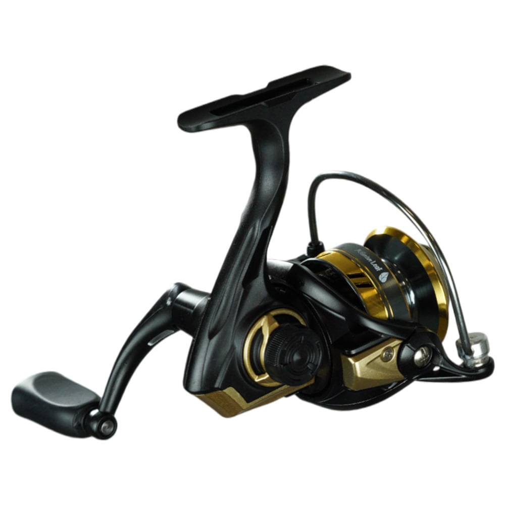 Molinete Millenium LEAF UL 800 Ambidestro, Estrutura de Zinco e Titânio Leve Preto Pesca Brasil