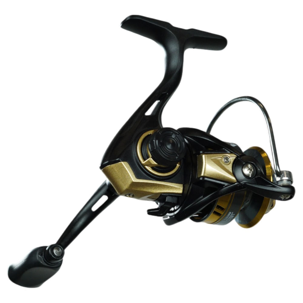 Molinete Millenium LEAF UL 800 Ambidestro, Estrutura de Zinco e Titânio Leve Preto Pesca Brasil