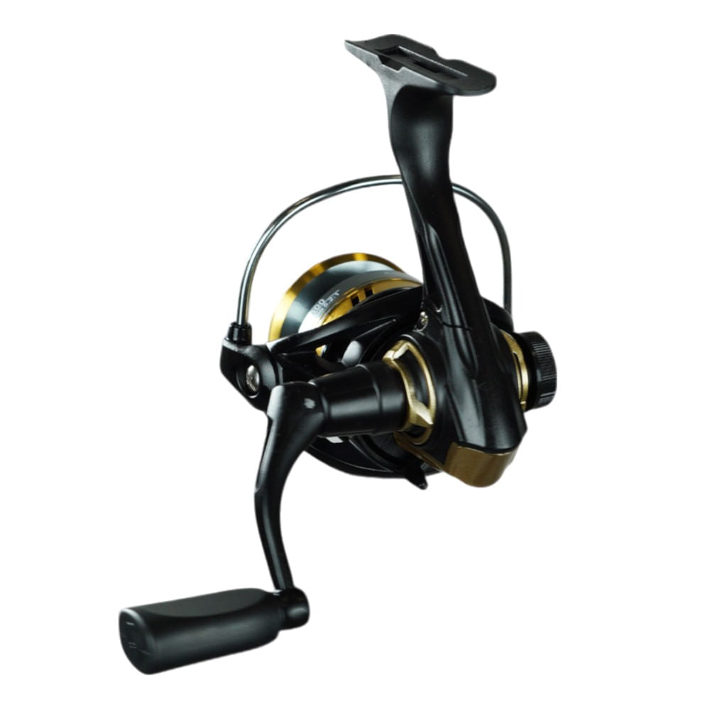 Molinete Millenium LEAF UL 800 Ambidestro, Estrutura de Zinco e Titânio Leve Preto Pesca Brasil