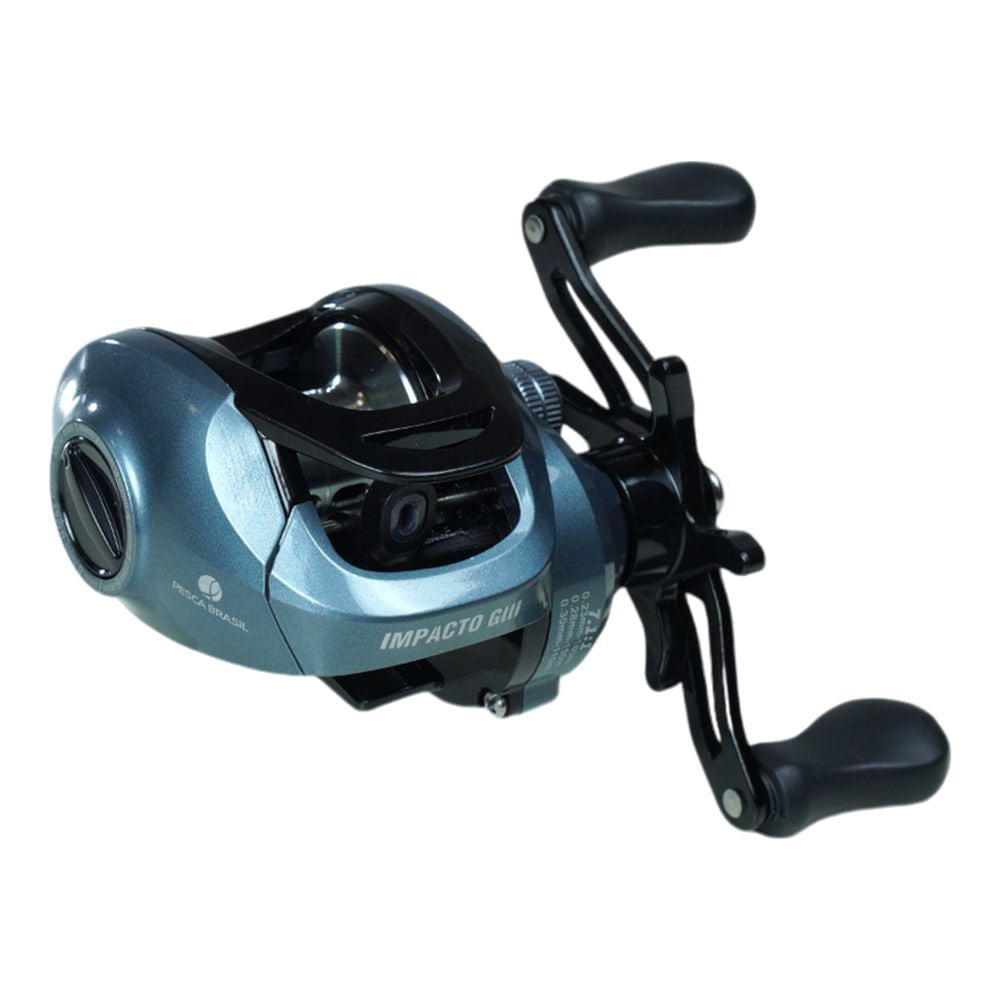 Carretilha de Pesca Mão Direita, Impacto G3 com Sistema Magnético, Pesca Brasil