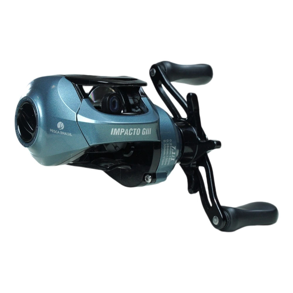 Carretilha de Pesca Mão Esquerda, Impacto G3 com Sistema Magnético, Pesca Brasil