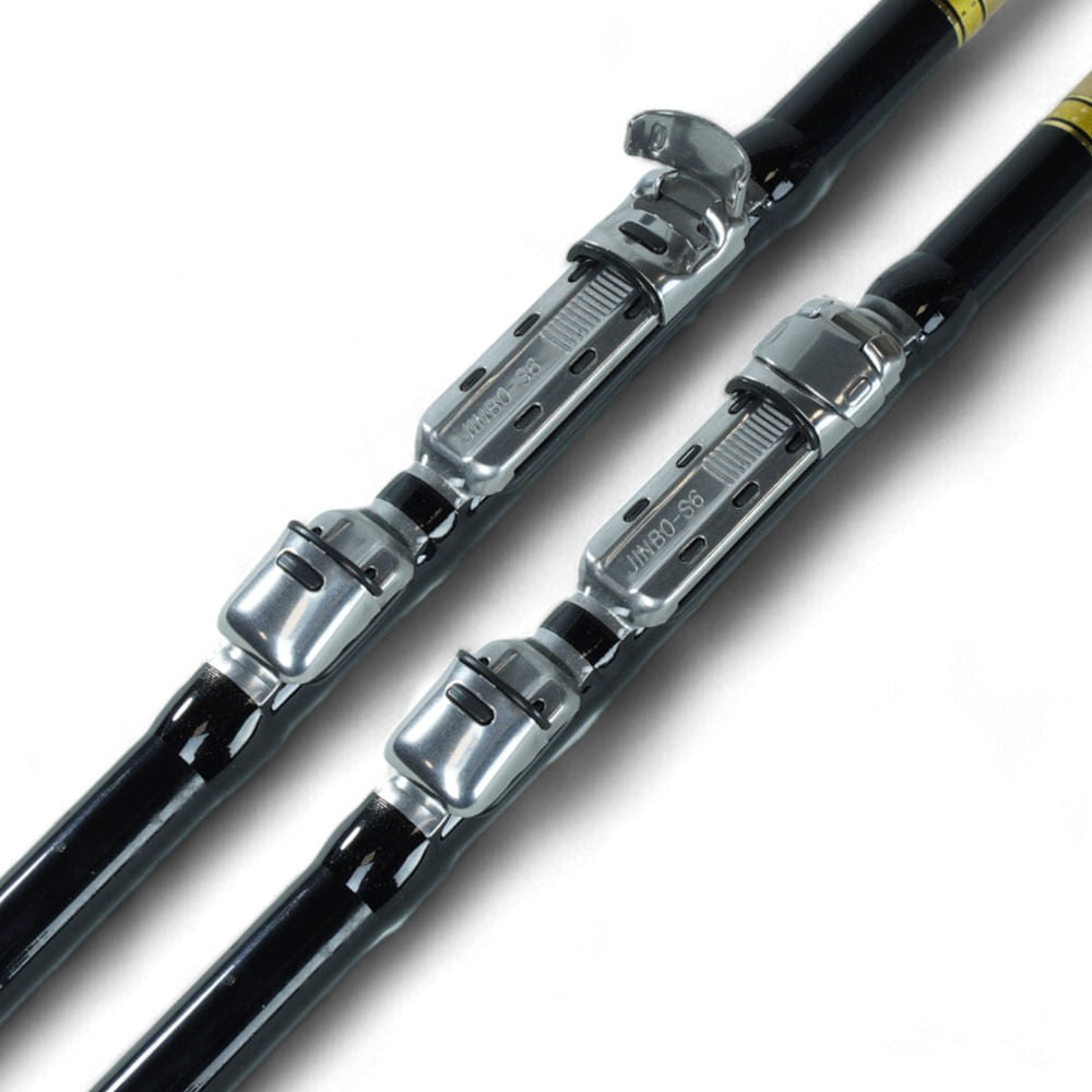 Combo Vara e Molinete Leaf Ultra Light Estrutura Telescópica 2,4m Pesca em Rios e Lagos Preto Pesca Brasil