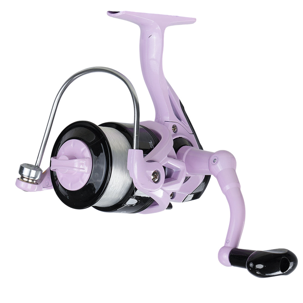 Combo Vara + Molinete Feminino Pesca Brasil Maxpower Lady