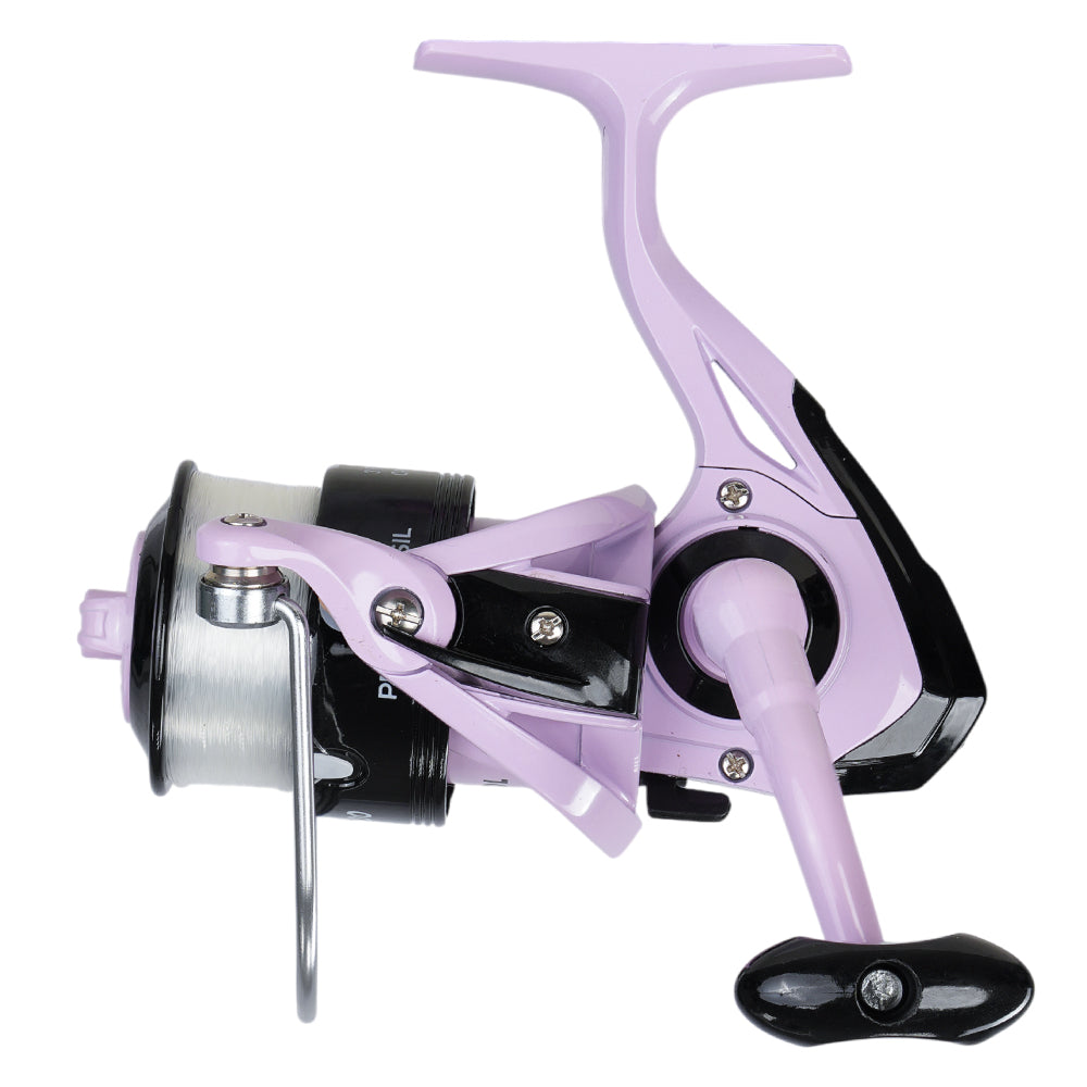 Combo Vara + Molinete Feminino Pesca Brasil Maxpower Lady