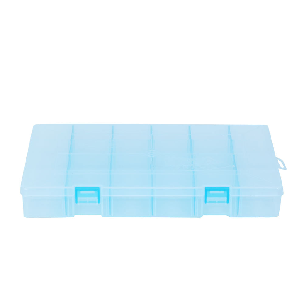 Estojo para pesca PB Papa Isca trasparente com 24 repartições da Pesca Brasil