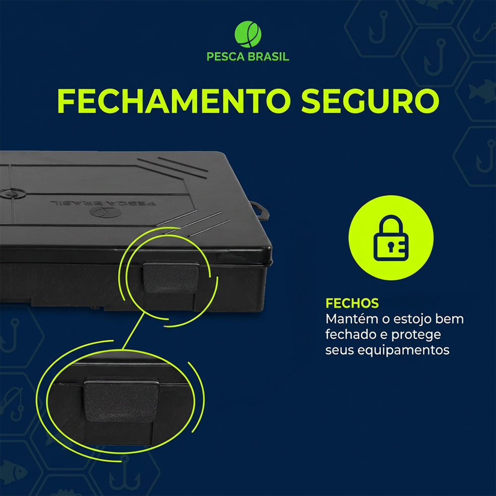 Estojo Multiuso G Pesca Brasil com Divisórias