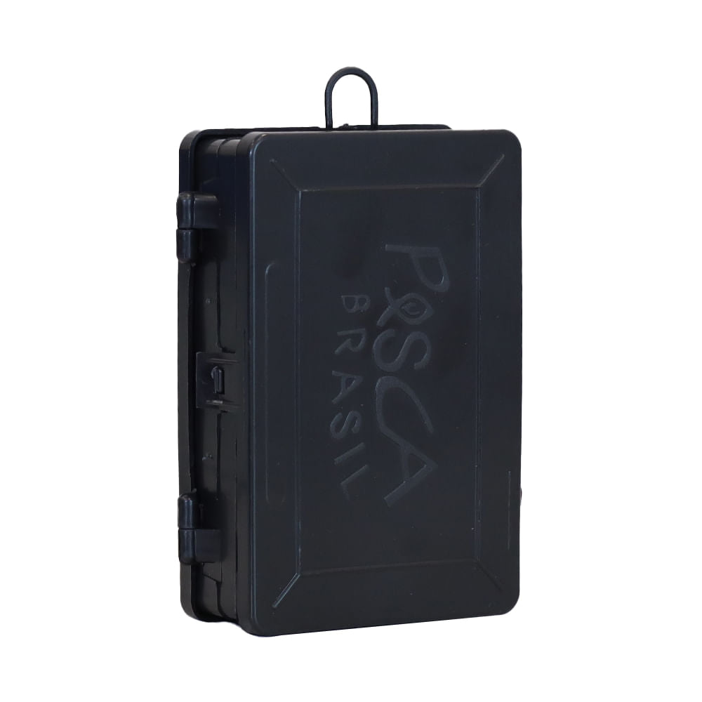 Maleta para pesca PB Box 001 da Pesca Brasil com 1 estojo multiuso e bandeja interna