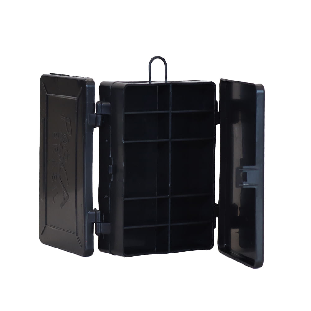 Maleta para pesca PB Box 001 da Pesca Brasil com 1 estojo multiuso e bandeja interna