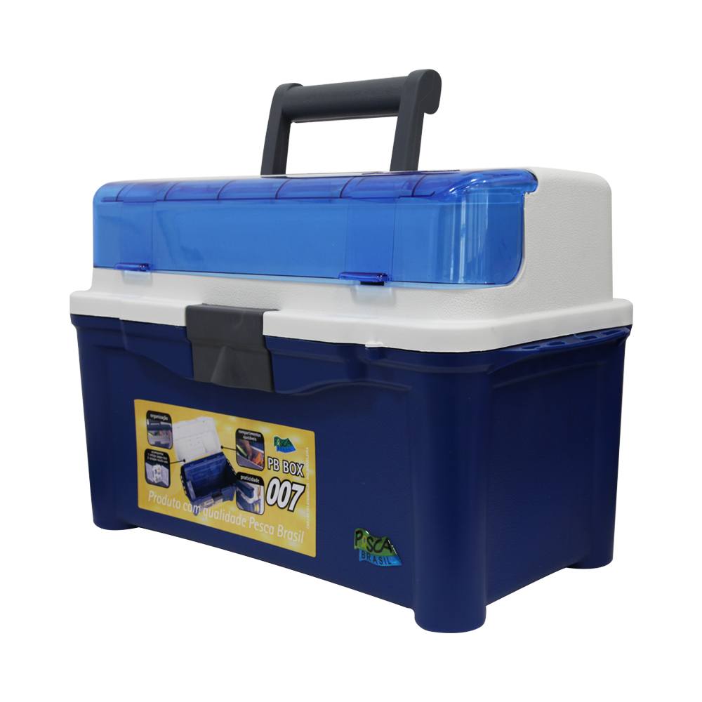 Maleta De Pesca PB Box 007 33L Plástico Pesca Brasil