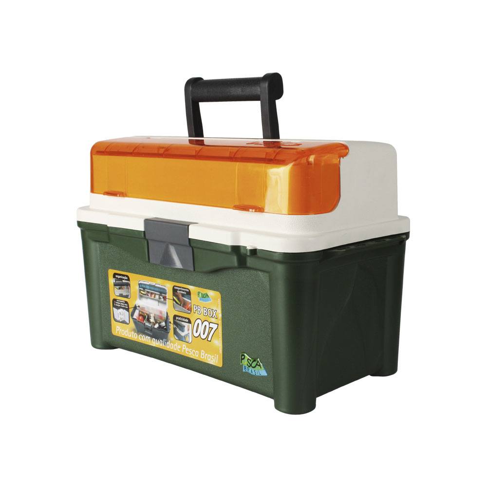 Maleta De Pesca PB Box 007 33L Plástico Pesca Brasil