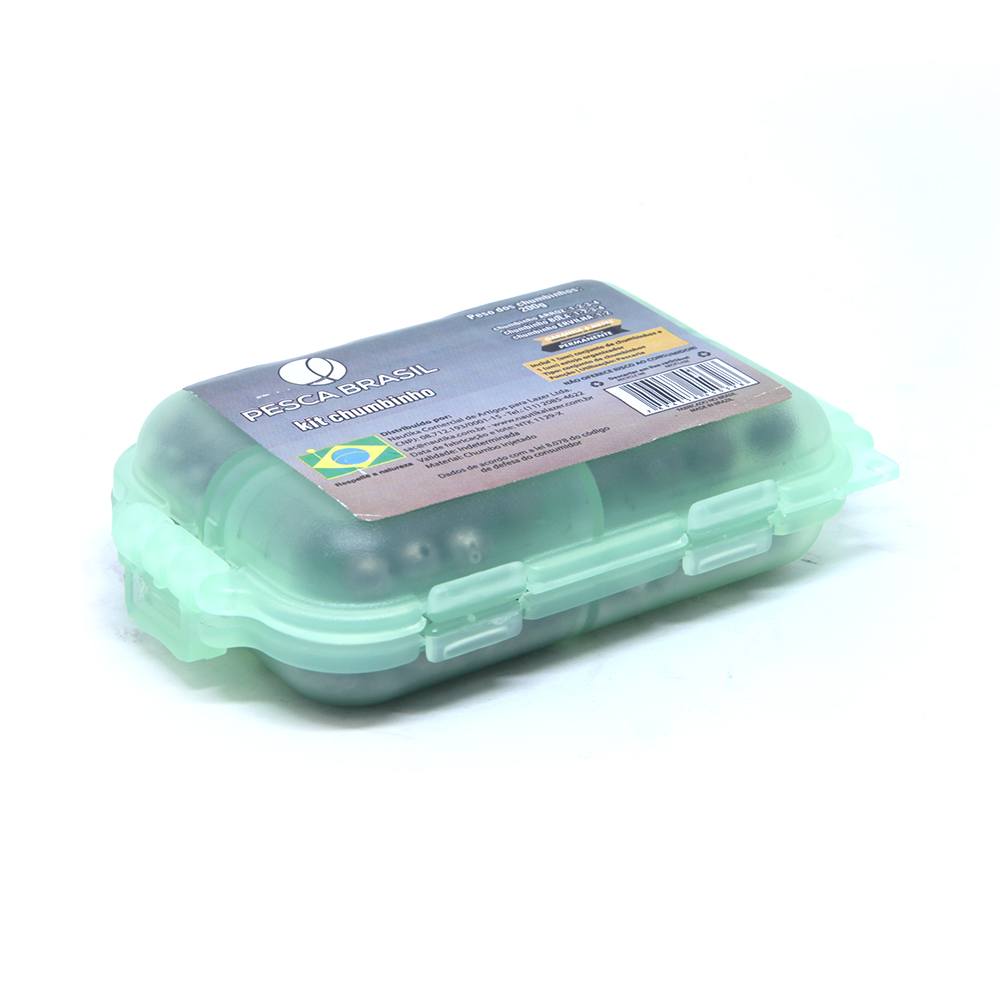 Kit de chumbinho para pesca indicado para varas de pescar de mão Pesca Brasil de 200g