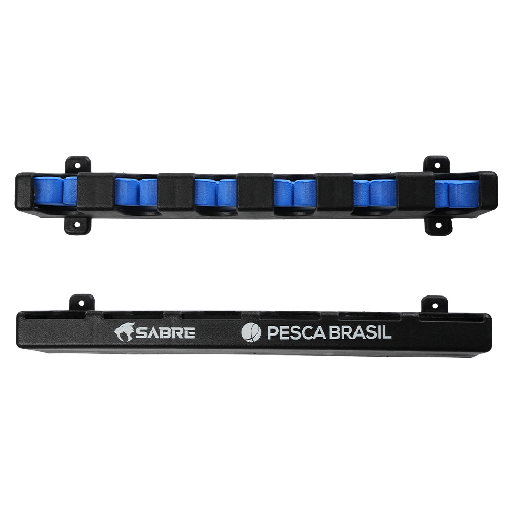Suporte de Parede Sabre para 6 Varas Pesca Brasil