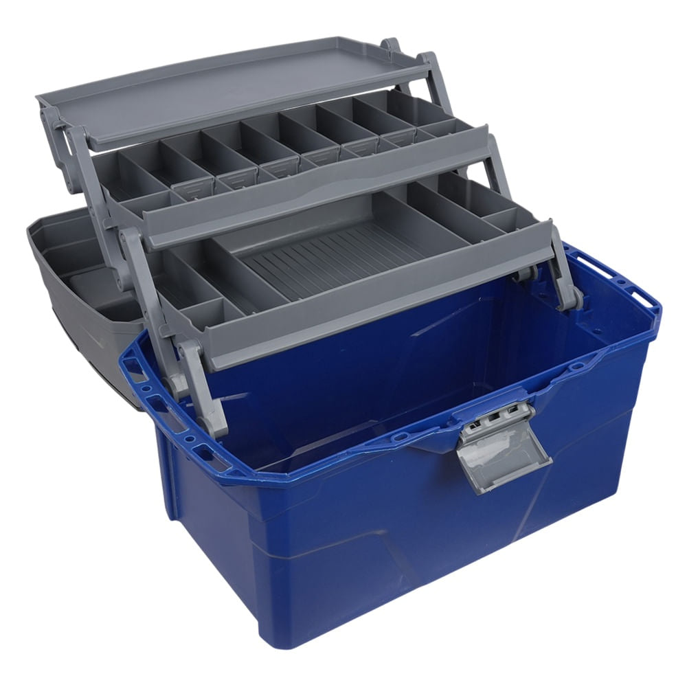 Maleta de Pesca PB Box Max + 3 Bandejas Articuladas Pesca Brasil