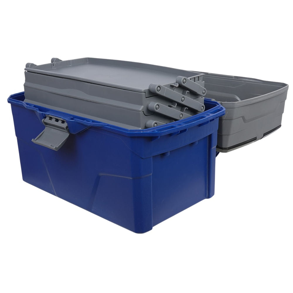 Maleta de Pesca PB Box Max + 3 Bandejas Articuladas Pesca Brasil