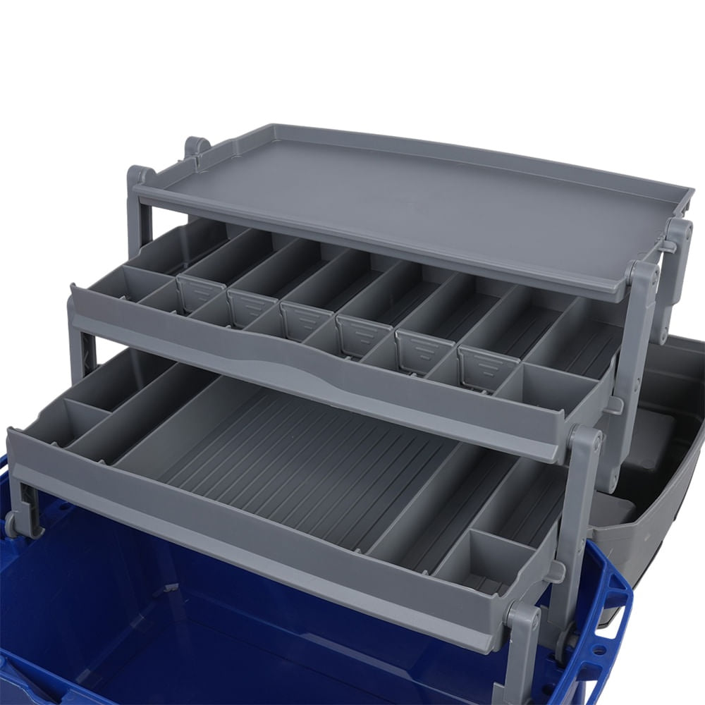 Maleta de Pesca PB Box Max + 3 Bandejas Articuladas Pesca Brasil