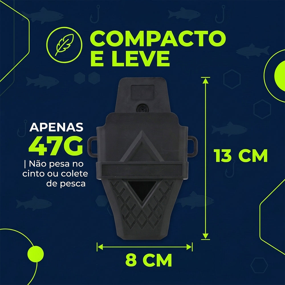 Porta Alicate Max Pesca Brasil Kit com 5 Unidades Prendedor Giratório 360° Resistente