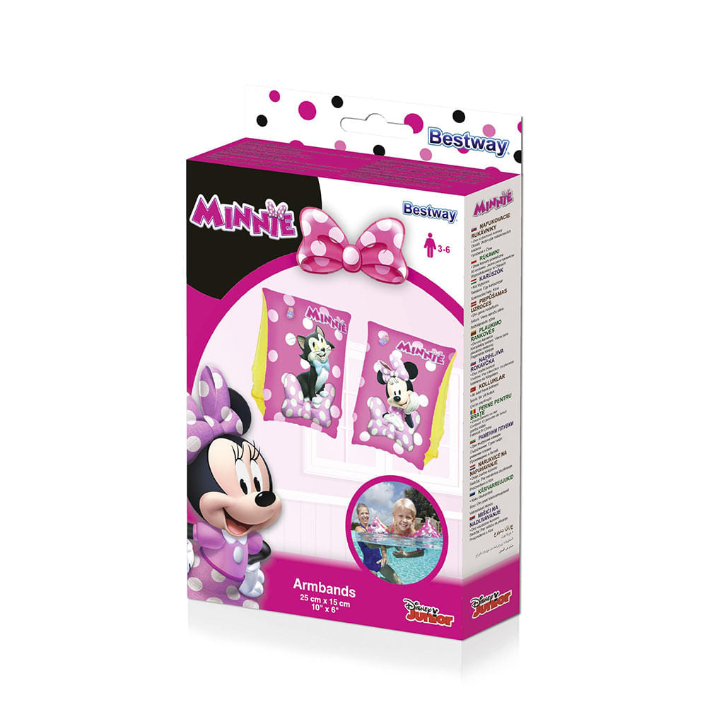 Boia de braço da Minnie Bestway de 3 a 6 anos