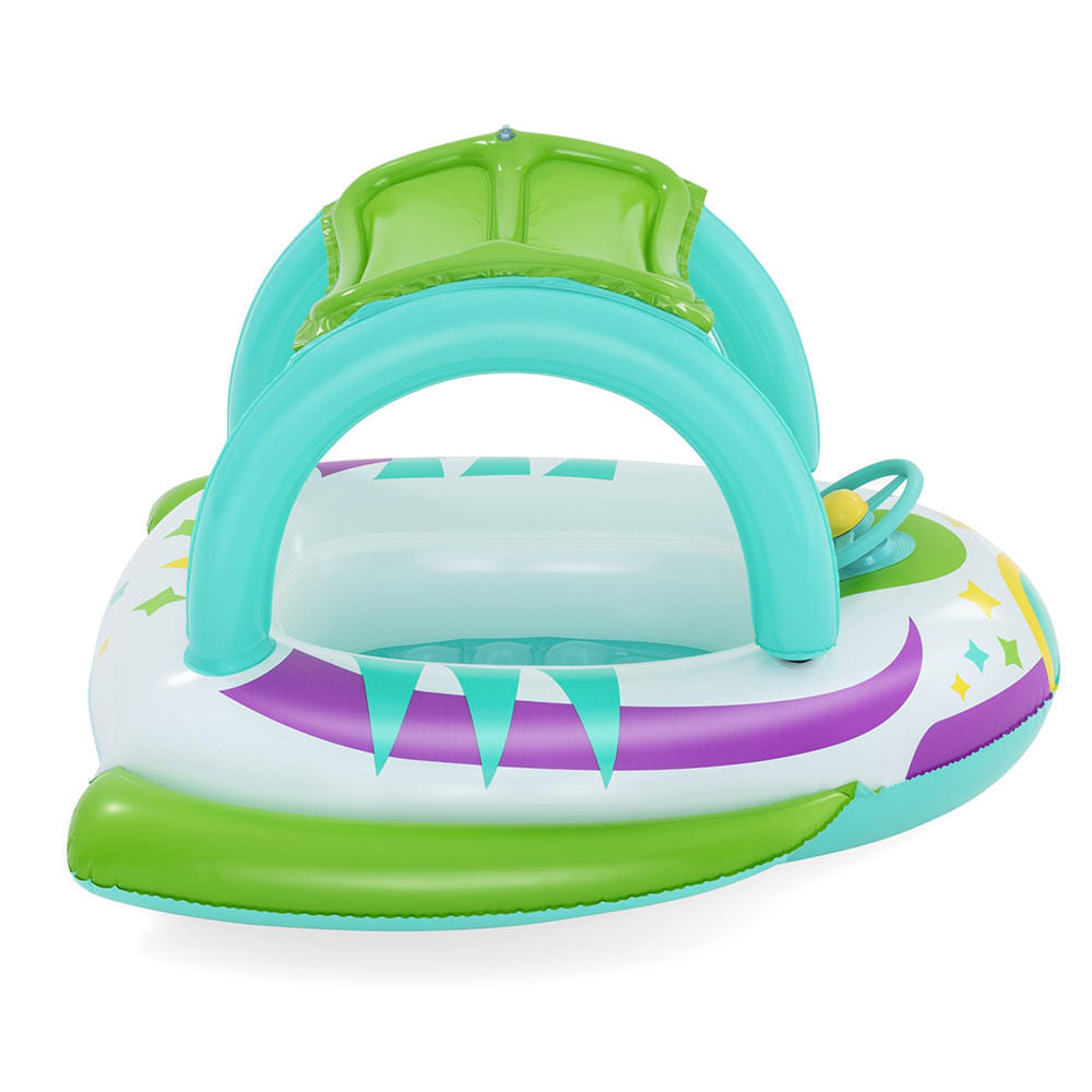 Bote infantil Bestway Espaço Nave para crianças com mais de 3 anos e proteção UV50+