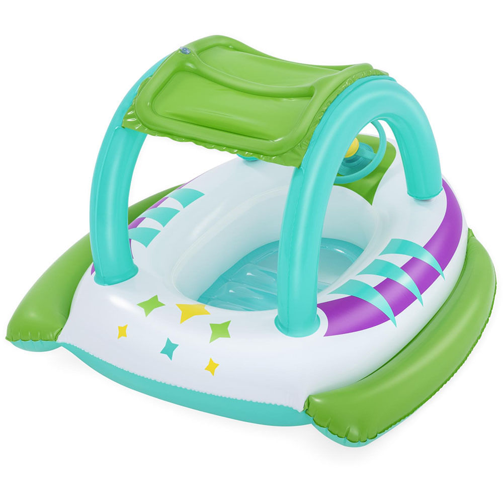 Bote infantil Bestway Espaço Nave para crianças com mais de 3 anos e proteção UV50+