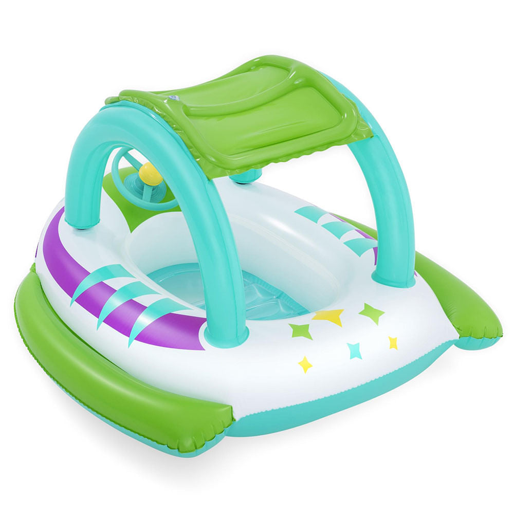Bote infantil Bestway Espaço Nave para crianças com mais de 3 anos e proteção UV50+