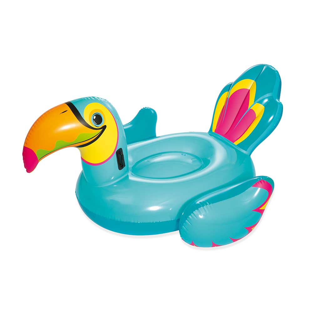 Boia inflável individual Bestway no formato de tucano