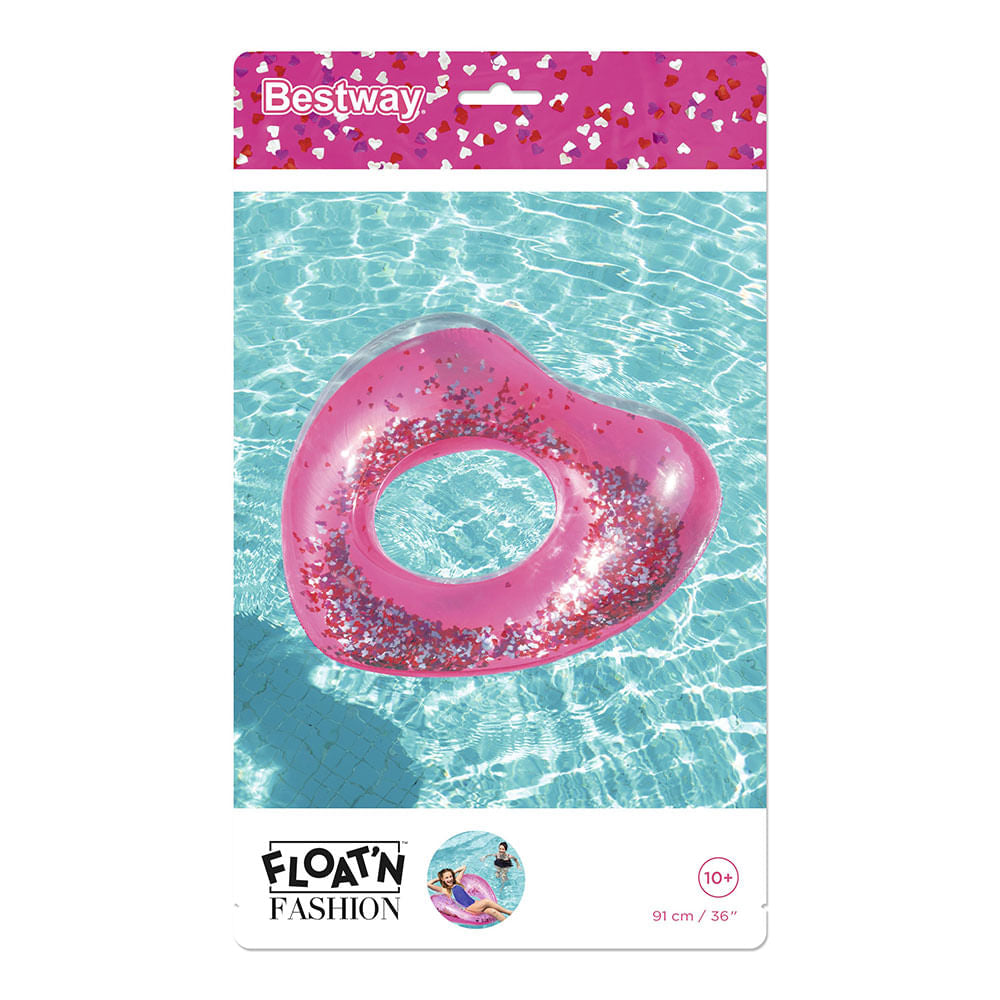 Boia circular Glitter Bestway a partir de 10 anos