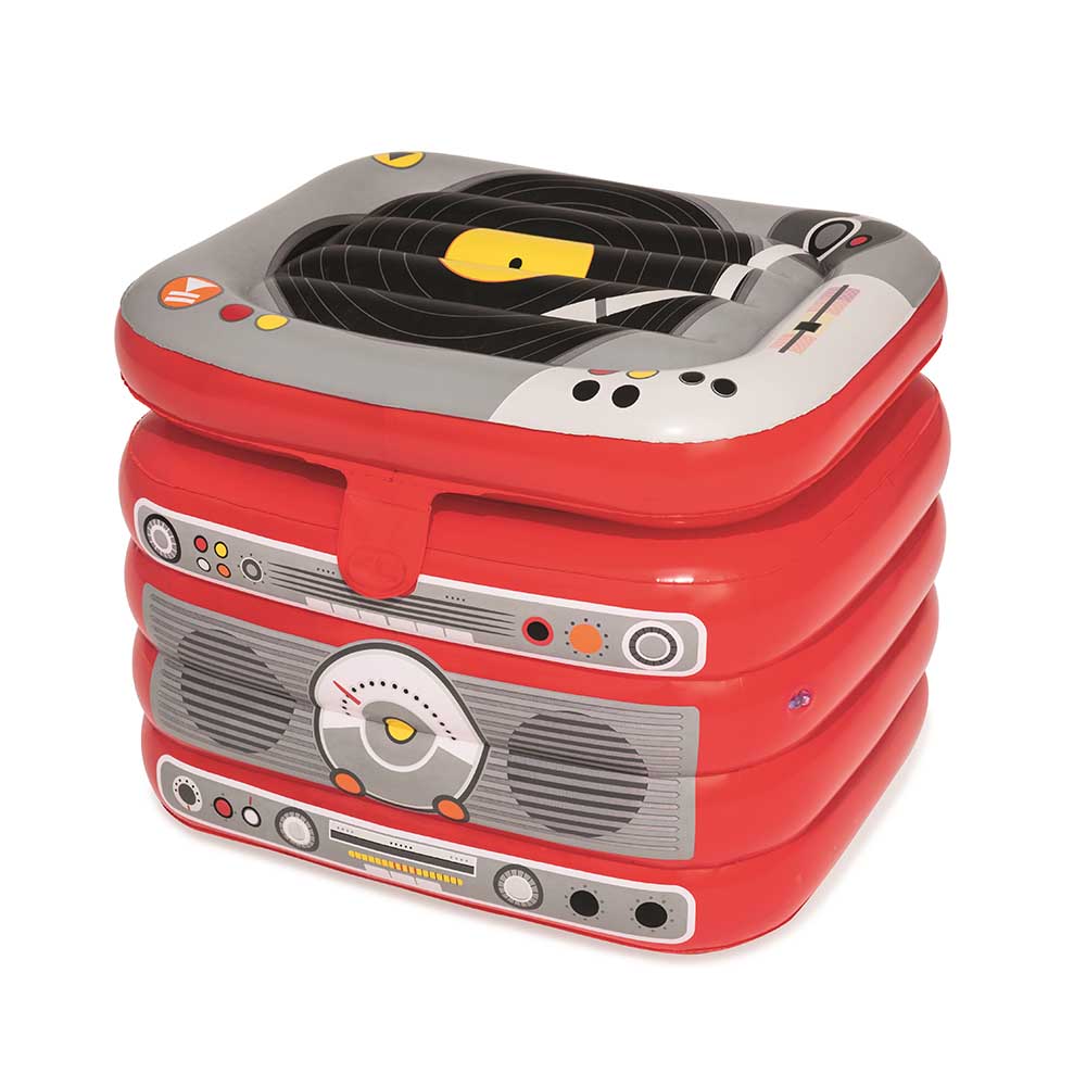 Cooler inflável Bestway de 31 litros no formato de rádio