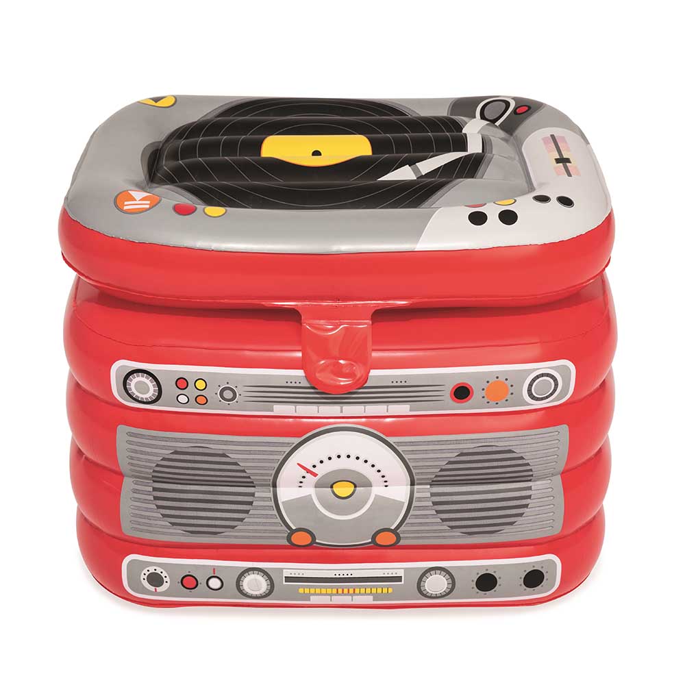 Cooler inflável Bestway de 31 litros no formato de rádio