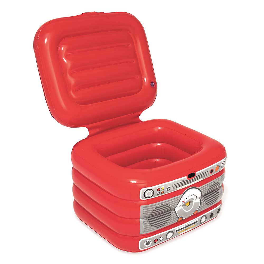 Cooler inflável Bestway de 31 litros no formato de rádio
