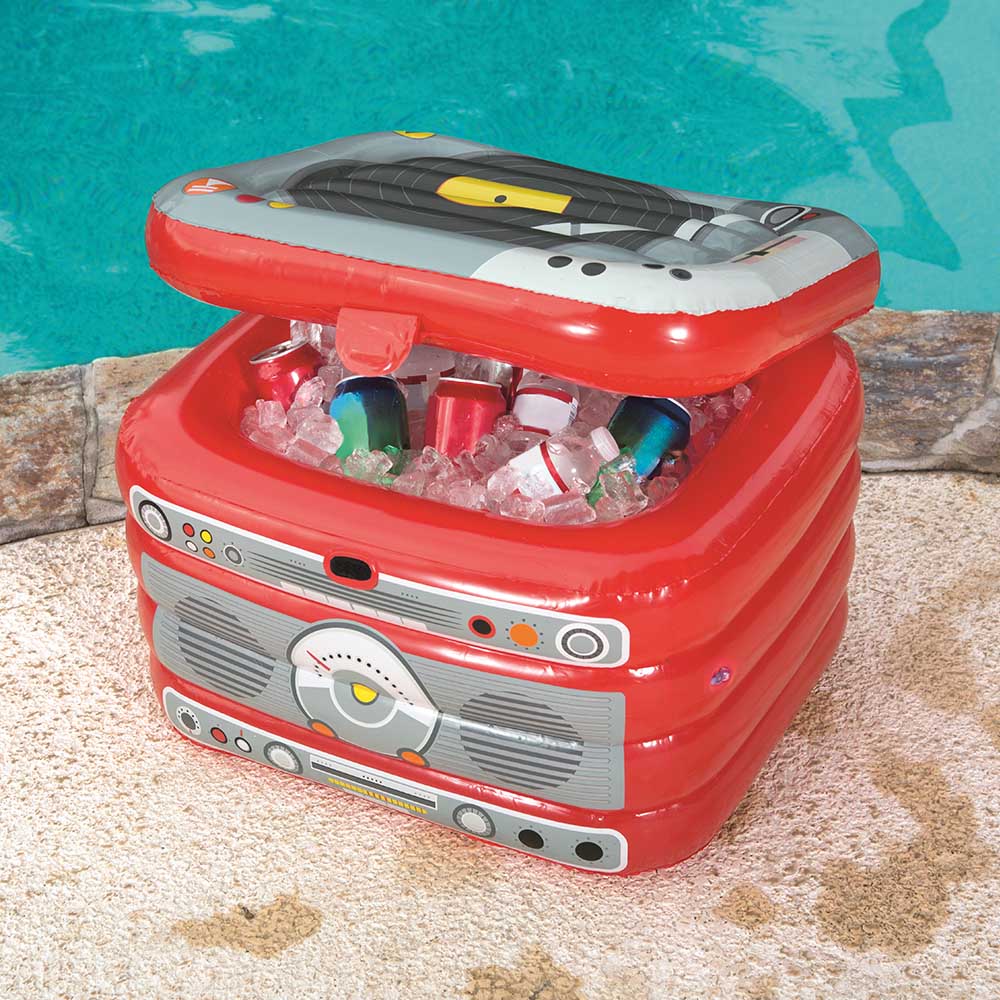 Cooler inflável Bestway de 31 litros no formato de rádio