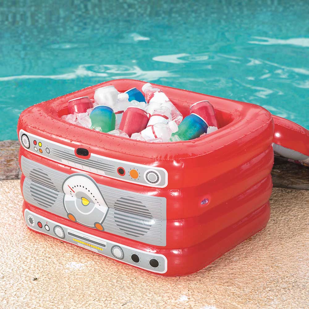 Cooler inflável Bestway de 31 litros no formato de rádio