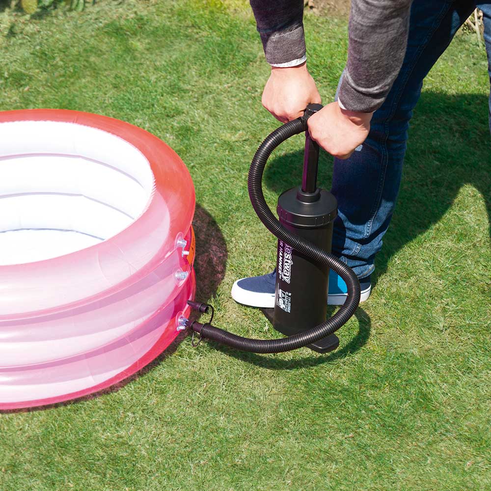 Bomba de ar manual Bestway Air Hammer com diversos bicos