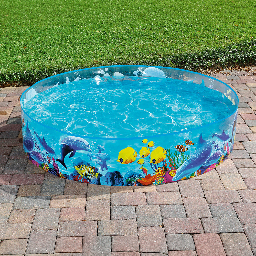 Piscina Semirrígida Circular Infantil Bestway Estampa Peixes 946L