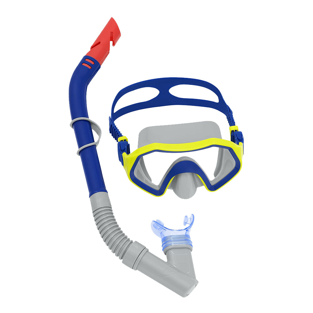 Kit de mergulho snorkel com máscara Crusader infantil Bestway