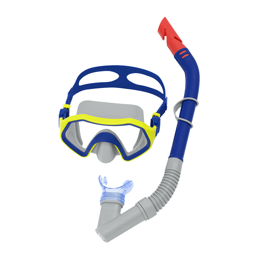 Kit de mergulho snorkel com máscara Crusader infantil Bestway