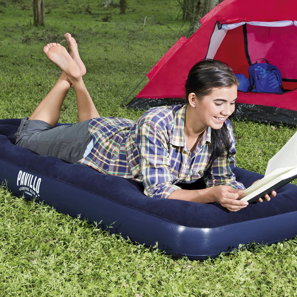 Colchão inflável solteiro Bestway sem inflador incorporado