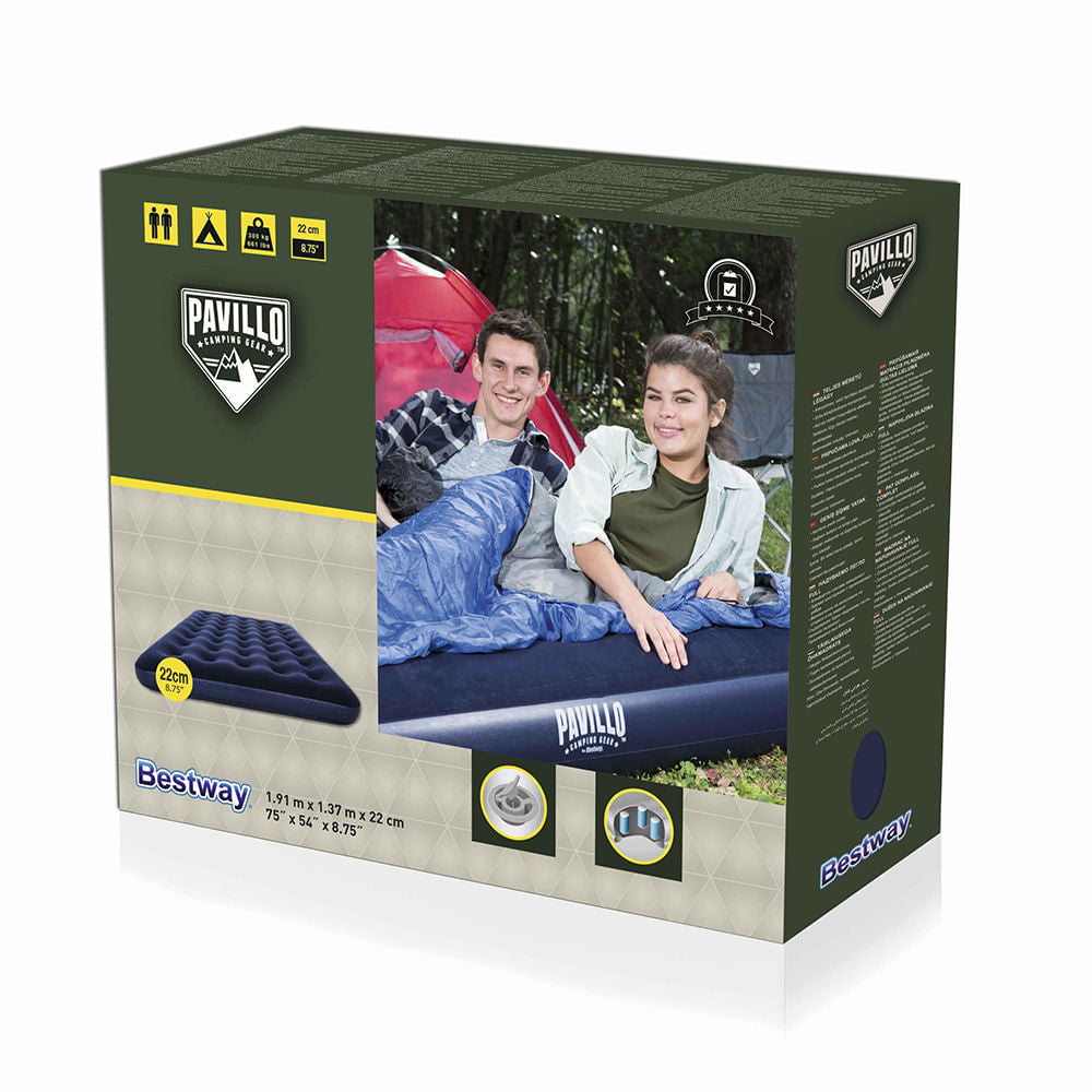 Colchão inflável casal Bestway sem inflador incorporado