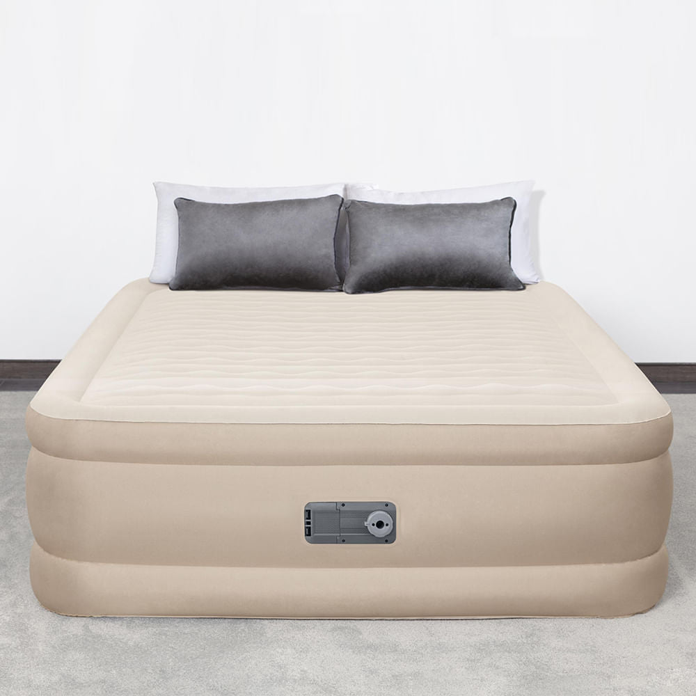 Colchão inflável casal queen Bestway com inflador elétrico incorporado 220v