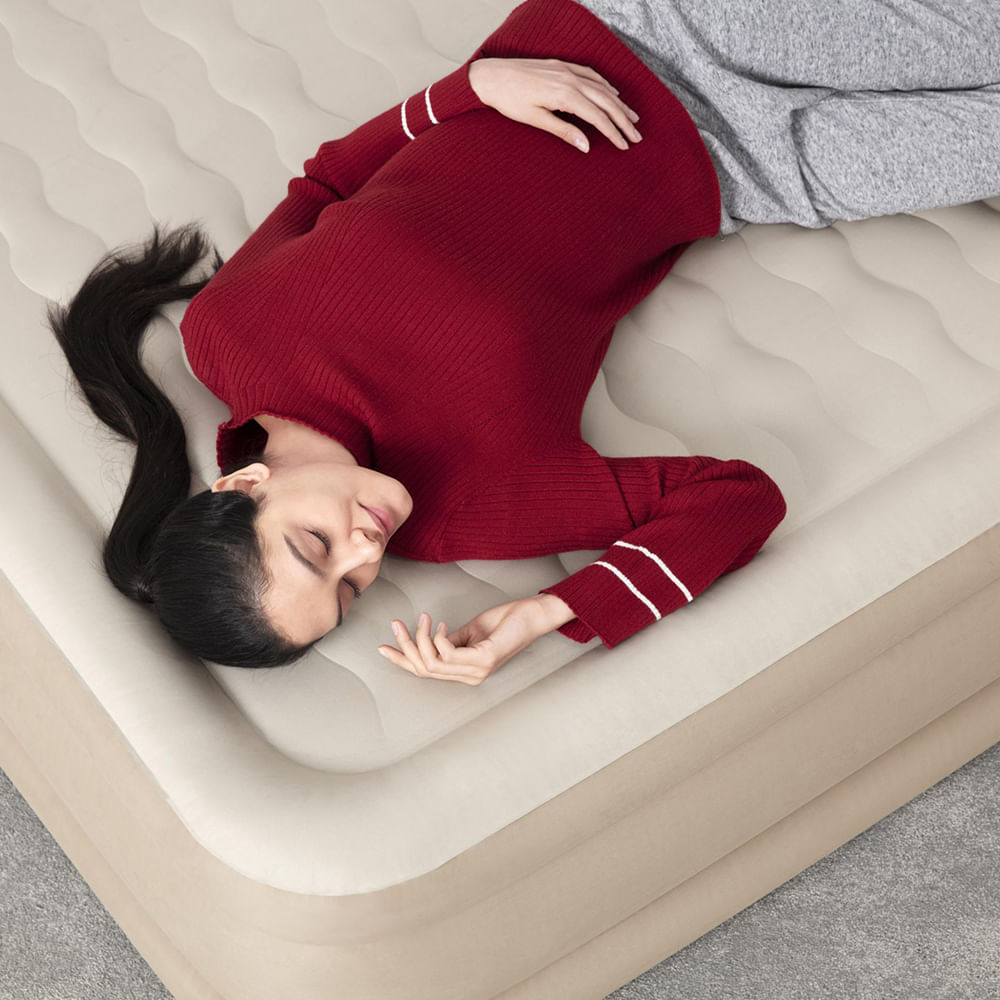 Colchão inflável casal queen Bestway com inflador elétrico incorporado 220v