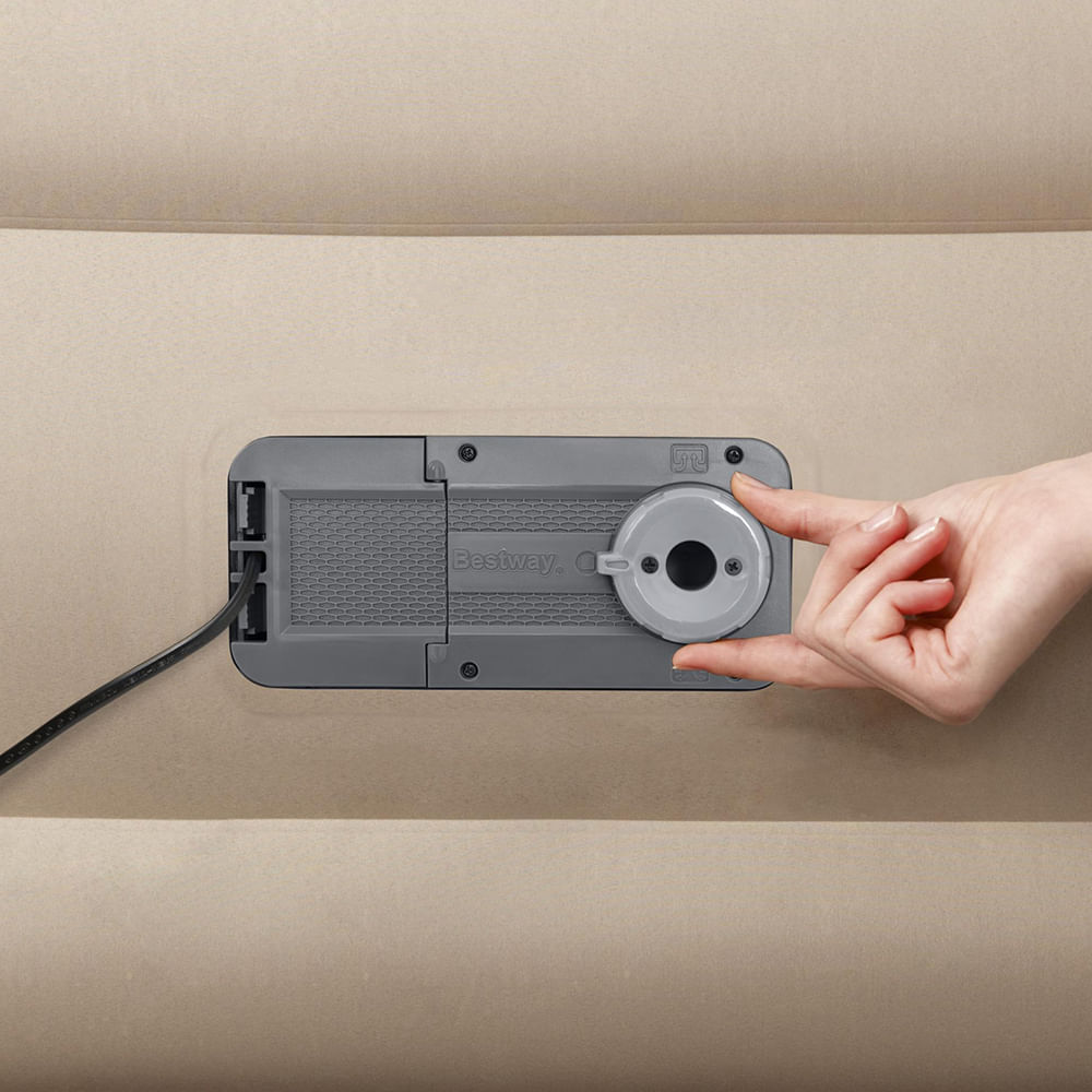 Colchão inflável casal queen Bestway com inflador elétrico incorporado 220v